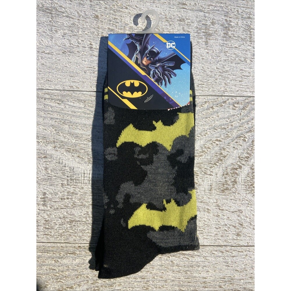 Men’s Crew Socks - New DC Batman - Size 8-12 #D058